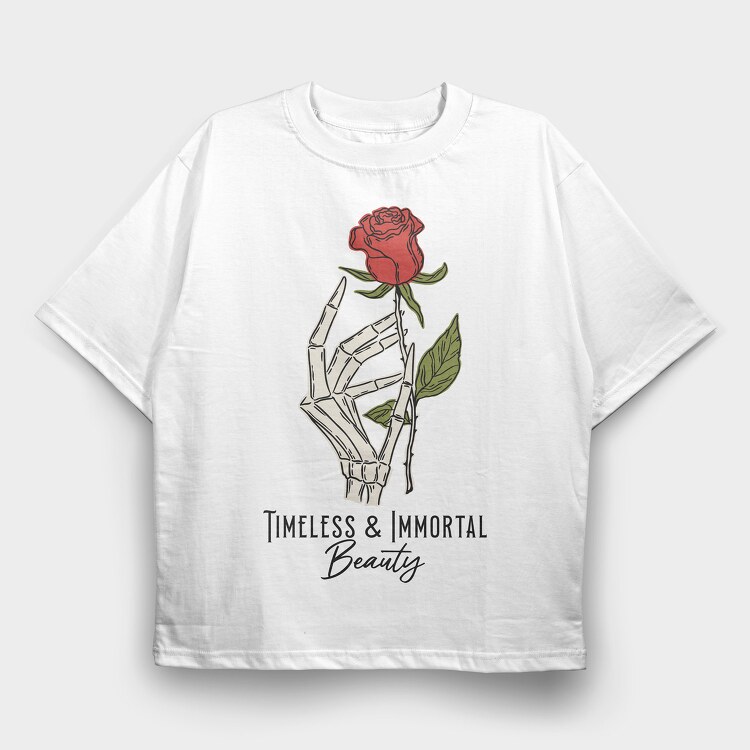 Timeless and Immortal Beauty, Tricou Oversize Barbati (Unisex)
