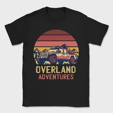 Retro Sunset Overland Adventures, Tricou Barbati (Unisex)