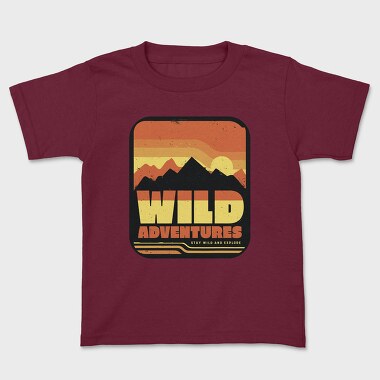 Retro Sunset Wild Adventures, Tricou Copii