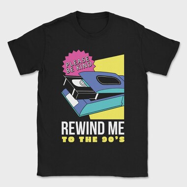 Rewind Me to the 90 S, Tricou Barbati (Unisex)