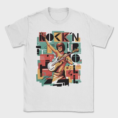 Rock N Roll Guitar, Tricou Barbati (Unisex)