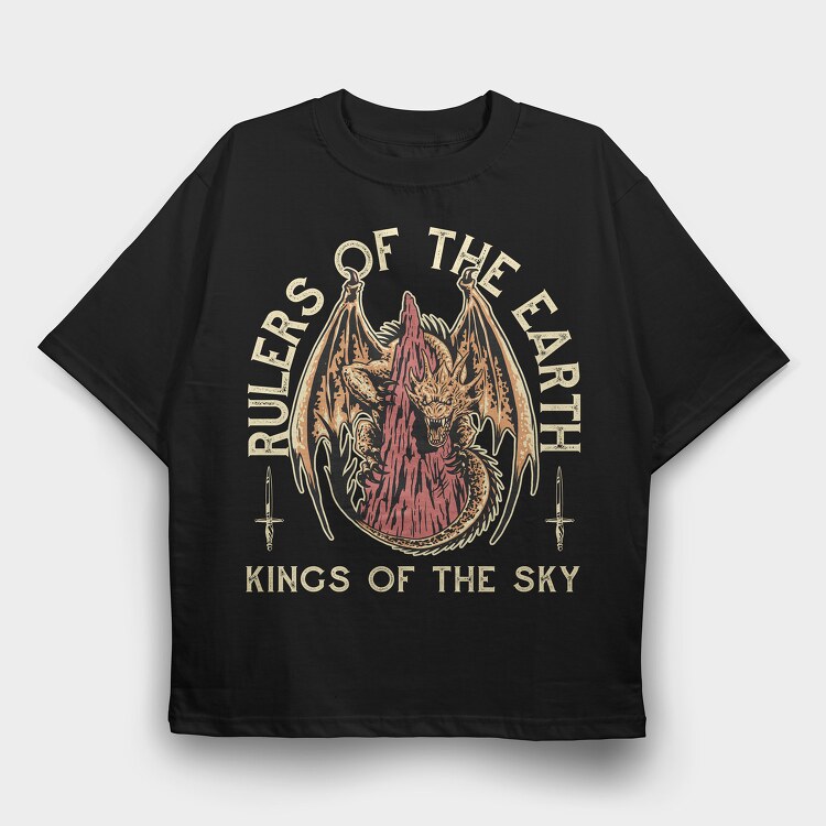 Rules of the Earth Dragon, Tricou Oversize Barbati (Unisex)