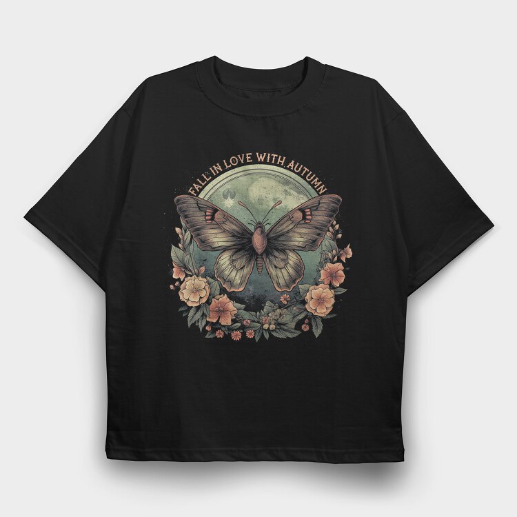 Autumn Nature, Tricou Oversize Barbati (Unisex)