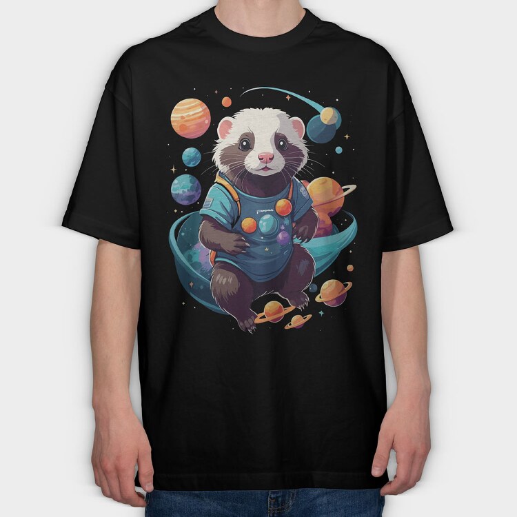 Ferret Sapce, Tricou Oversize Barbati (Unisex)
