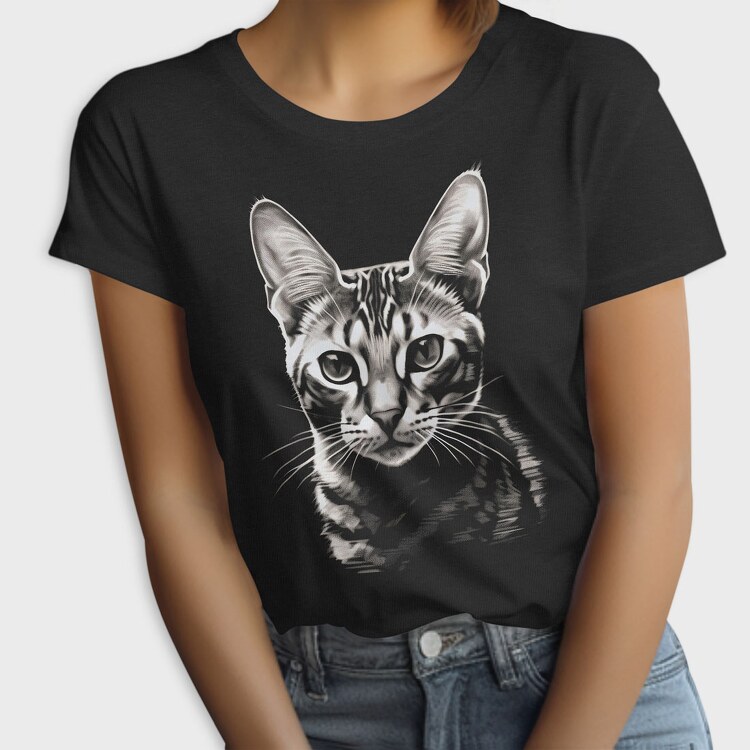 Cat Portrait, Tricou Femei