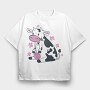 Cute Cow Pink, Tricou Oversize Barbati (Unisex)