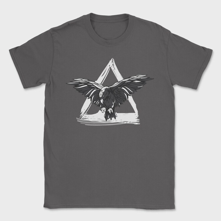 Crow Triangle, Tricou Barbati (Unisex)