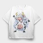 Cow Crazy, Tricou Oversize Barbati (Unisex)