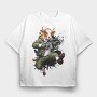 cow character, Tricou Oversize Barbati (Unisex)