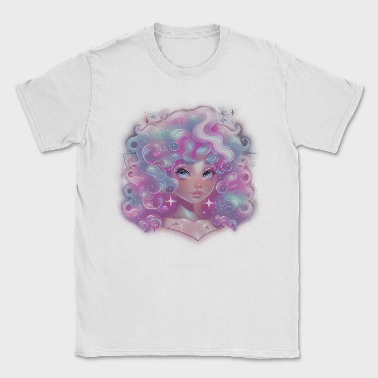 Cosmic Girl Portrait, Tricou Barbati (Unisex)