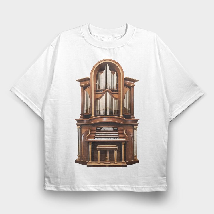 Church organ, Tricou Oversize Barbati (Unisex)