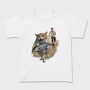 Cat Escaping With Fish, Tricou Copii