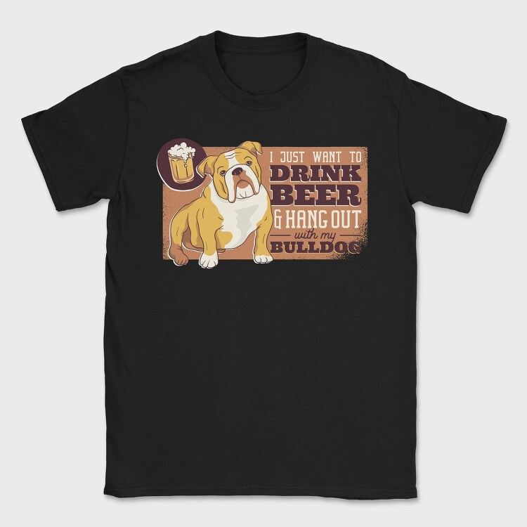 Bulldog Beer, Tricou Barbati (Unisex)