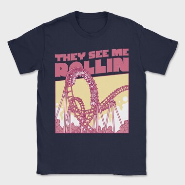 Rollercoaster, Tricou Barbati (Unisex)
