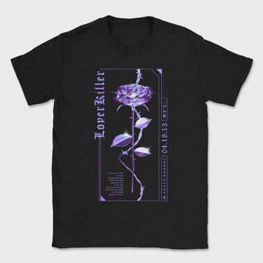 Rose Lover Killer, Tricou Barbati (Unisex)