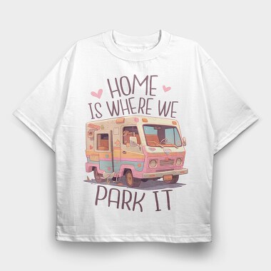 Rv Home, Tricou Oversize Barbati (Unisex)