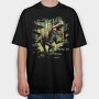 Trex Running Realistic, Tricou Oversize Barbati (Unisex)
