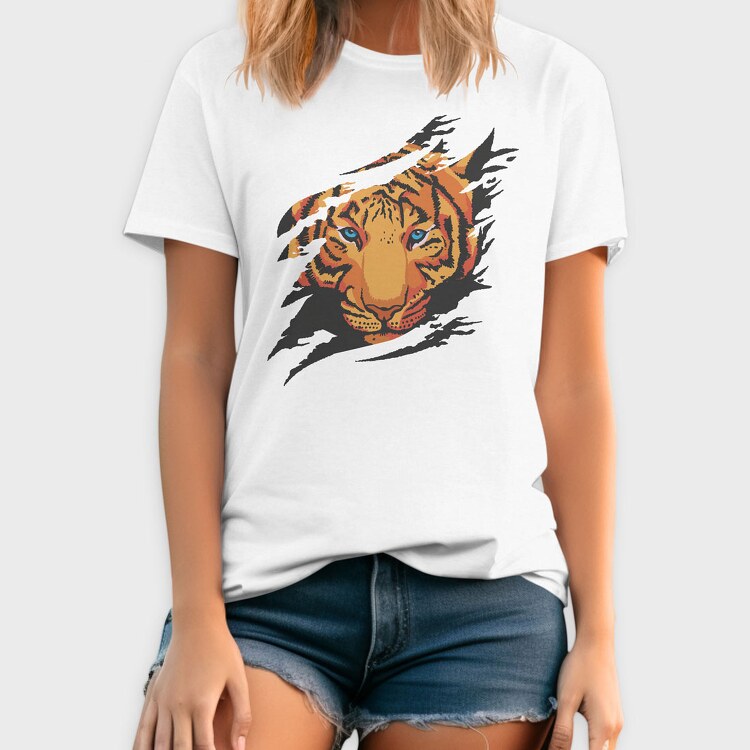 Tiger Ripped, Tricou Barbati (Unisex)