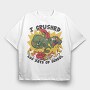 Trex School, Tricou Oversize Barbati (Unisex)