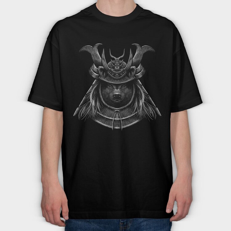 Samurai Shibainu, Tricou Oversize Barbati (Unisex)