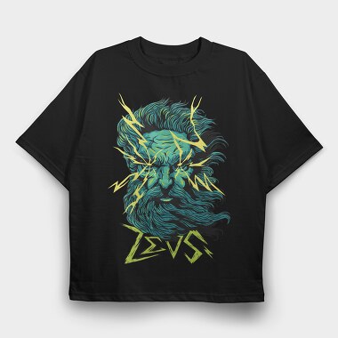 Mythology Zeus, Tricou Oversize Barbati (Unisex)
