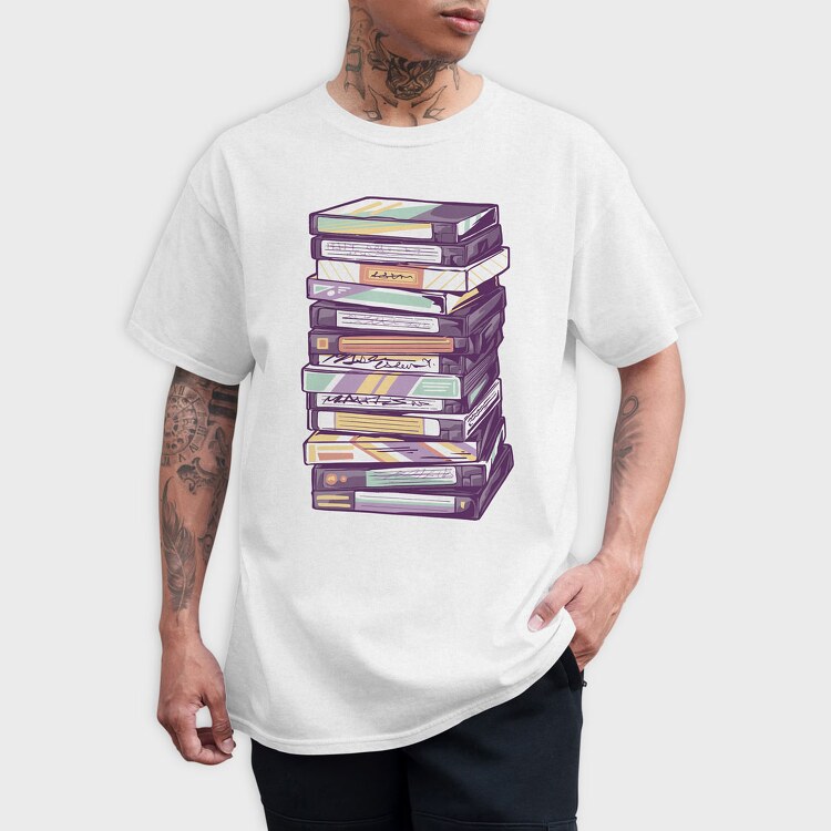 Vhs Tower, Tricou Barbati (Unisex)