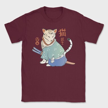 Samurai Cat Traditional, Tricou Barbati (Unisex)