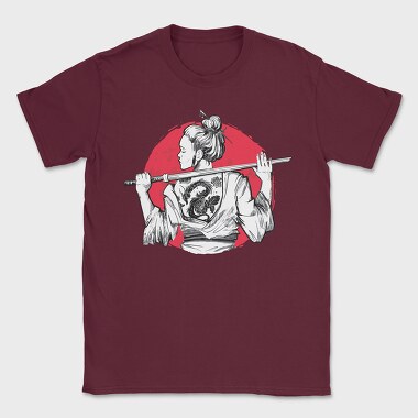 Samurai Girl Tattoo, Tricou Barbati (Unisex)