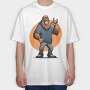Bigfoot Rock, Tricou Oversize Barbati (Unisex)