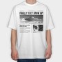 Ufo Newspaper, Tricou Oversize Barbati (Unisex)
