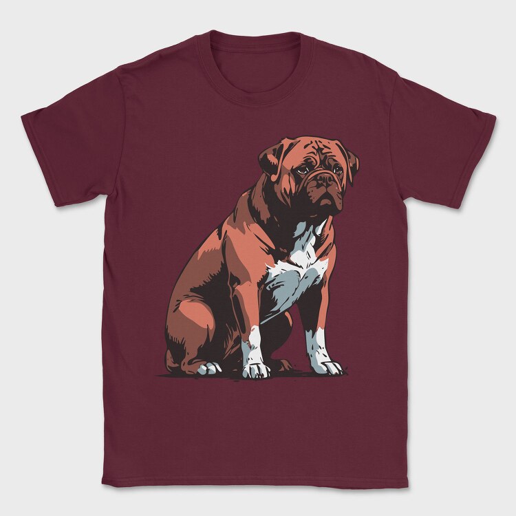 Bordeaux Mastiff, Tricou Barbati (Unisex)