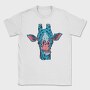 Blue Giraffe, Tricou Barbati (Unisex)