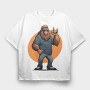 Bigfoot Rock, Tricou Oversize Barbati (Unisex)