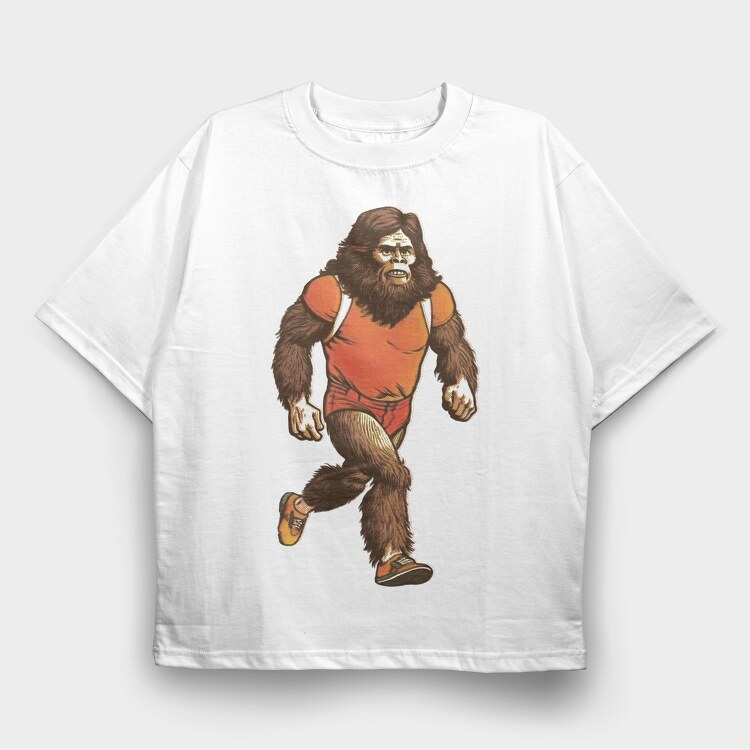 Big Foot Runner, Tricou Oversize Barbati (Unisex)