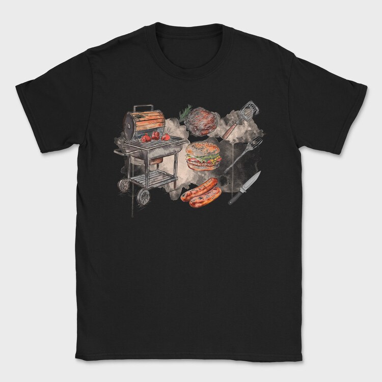 BBQ Elements, Tricou Barbati (Unisex)