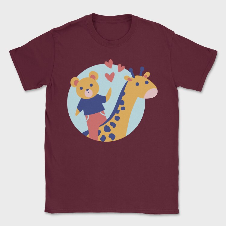 Animals Cartoon, Tricou Barbati (Unisex)