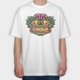 Zombie Face Halloween, Tricou Oversize Barbati (Unisex)
