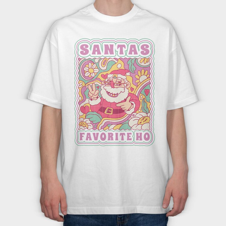 Trippy Santa Sho, Tricou Oversize Barbati (Unisex)