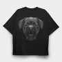French Mastiff, Tricou Oversize Barbati (Unisex)