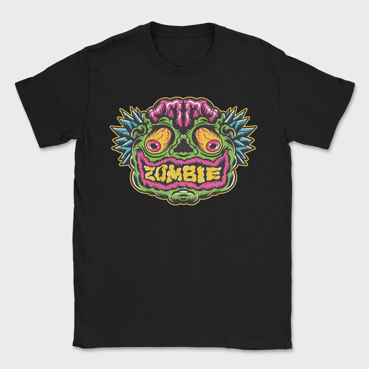 Zombie Face Halloween, Tricou Barbati (Unisex)