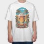 Tropical Beer Beach, Tricou Oversize Barbati (Unisex)