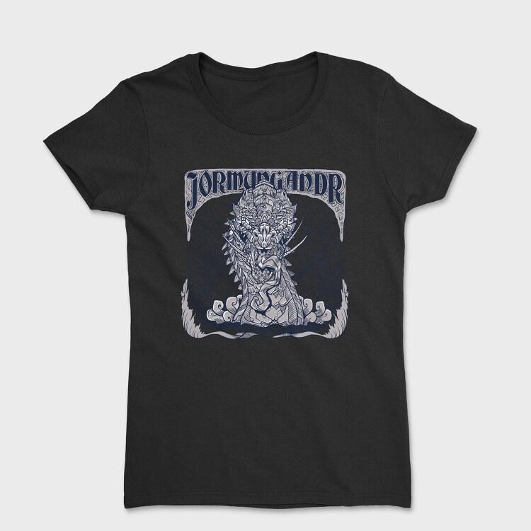 World Serpent Norse Mythology Jormungandr Snake, Tricou Femei