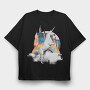 Unicorn Dreams, Tricou Oversize Barbati (Unisex)