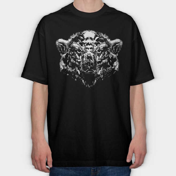 Shaded Polar Bear, Tricou Oversize Barbati (Unisex)