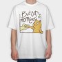 Best Cat Mom Ever, Tricou Oversize Barbati (Unisex)