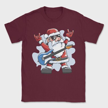 Santa Claus Rocker, Tricou Barbati (Unisex)