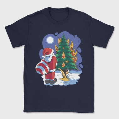 Santa Tree Pee, Tricou Barbati (Unisex)