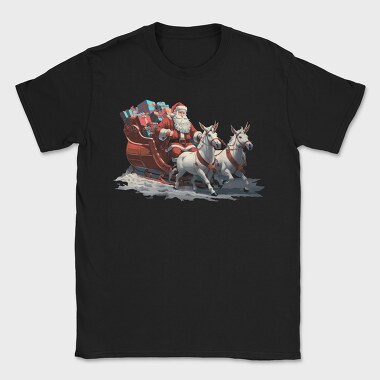 Santaclaus Christmas Sleigh, Tricou Barbati (Unisex)