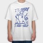 Woman With Flowers Cartoon Neurodiversity 01, Tricou Oversize Barbati (Unisex)