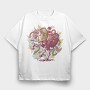 Unicorn Santa Aliens Sasquatch, Tricou Oversize Barbati (Unisex)